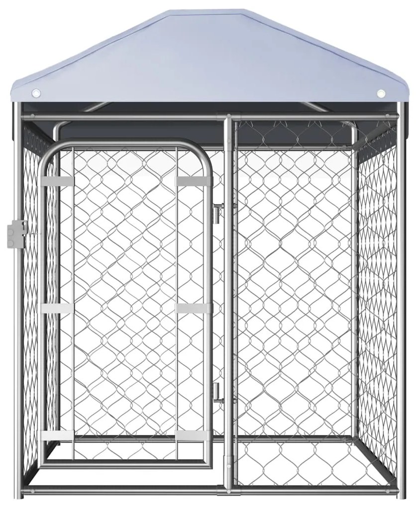 vidaXL Hondenkennel voor buiten met dak 100x100x125 cm