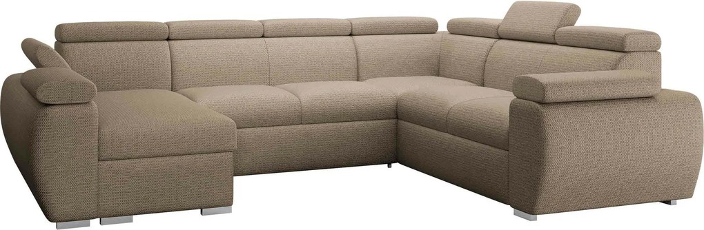 Hoekbank Columbus 214, Aanwezig, Aanwezig, 325x260x85cm, Poten: Kunststof