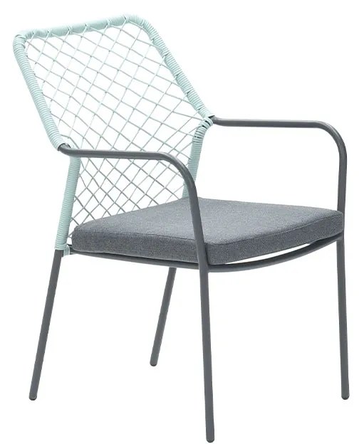 Garden Impressions Ross tuinset 3-delig zacht groen - Mina tuintafel 90x90 cm