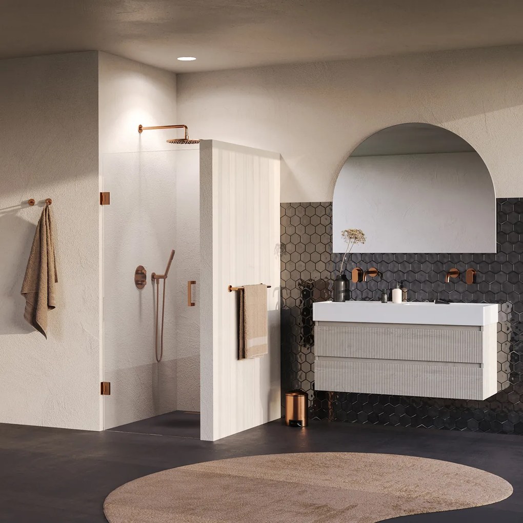 Brauer Void profielloze nisdeur 70cm koper geborsteld PVD