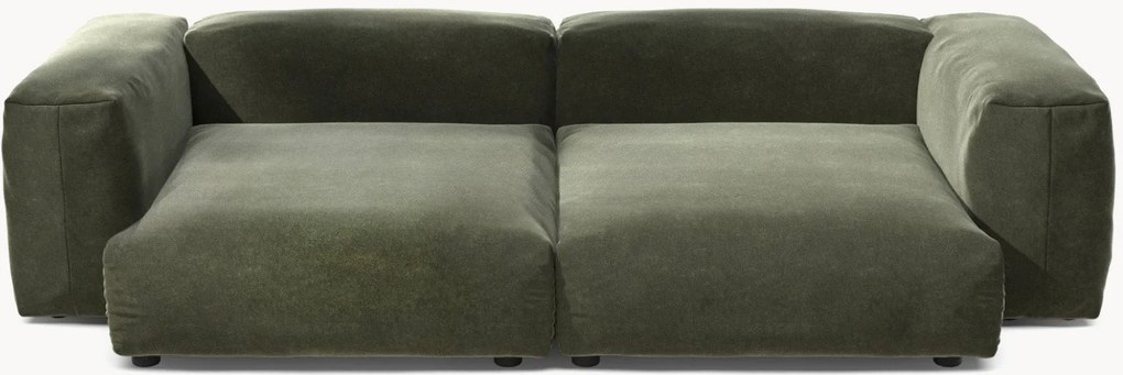 Modulaire fluwelen bank Vetsak (3-zits)