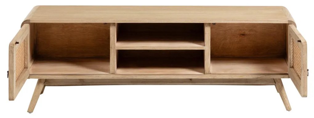 Kave Home Nalu Houten Tv-meubel Met Webbing - 150x40x50cm.