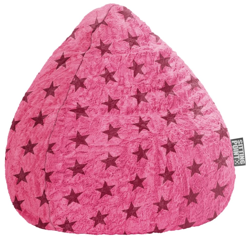 Kinder Zitzak BeanBag Fluffy Stars XL - Roze
