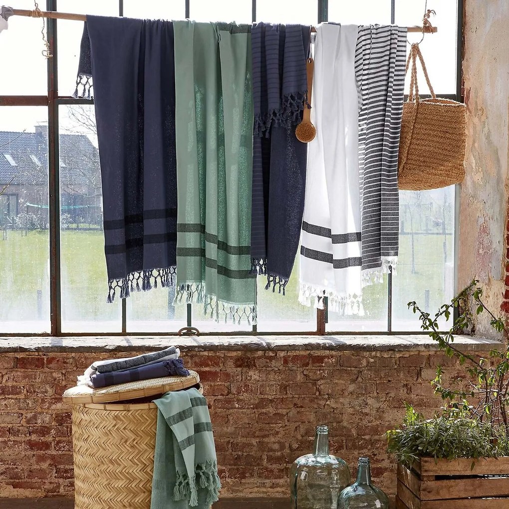 Bio katoenen badlaken, badstof gevoerd, Antalya