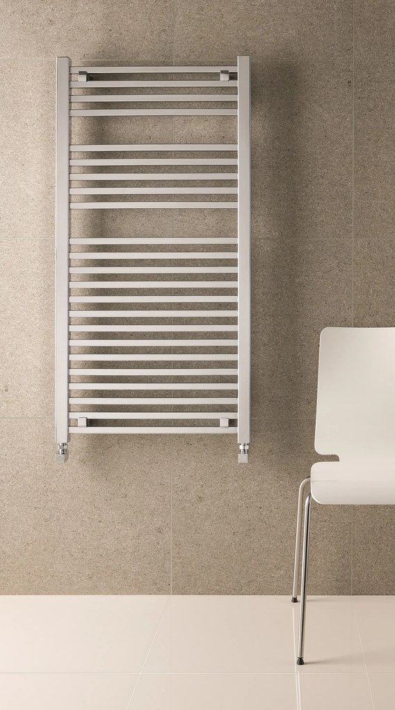 Eastbrook Biava Square handdoek radiator 180x60cm Chroom 1034 watt