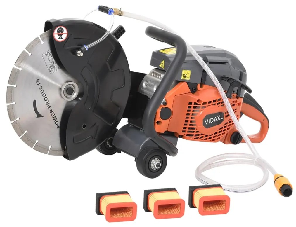 vidaXL Betonzaag benzine 58 cc