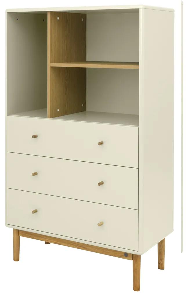 Tenzo Color Living Smalle Wandkast Wit - 80x40x134.5cm.