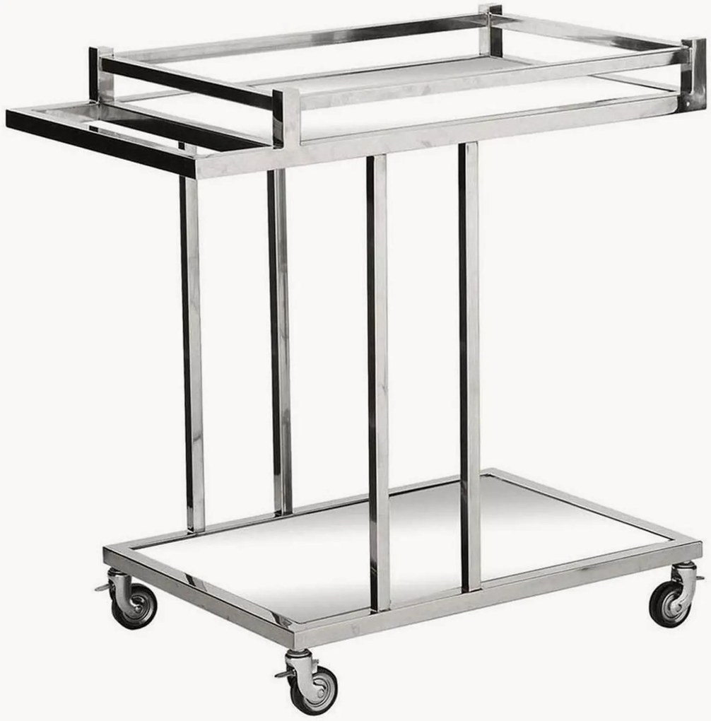 Handgemaakte bar cart Beverly, verspiegeld