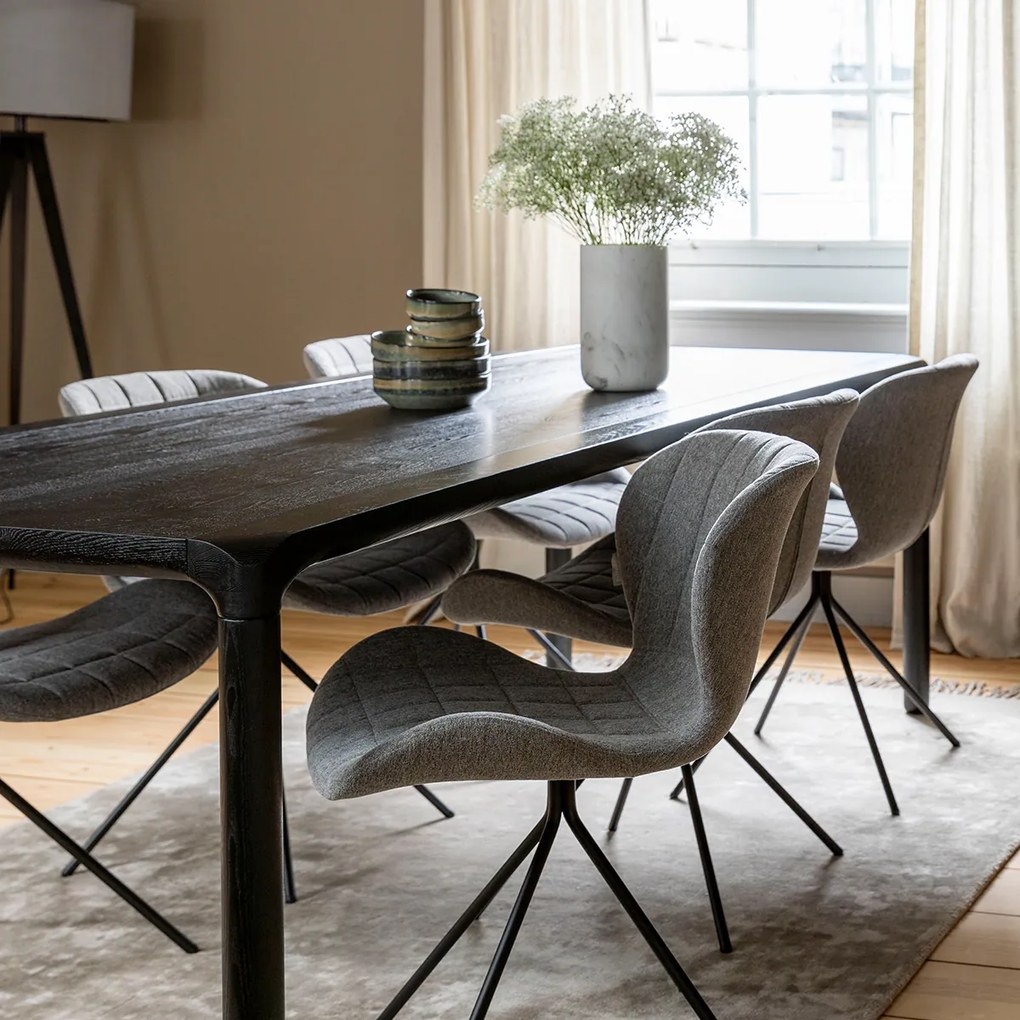 Zuiver Storm Zwarte Eetkamertafel Van Hout 180x90 Cm - 180 X 90cm.