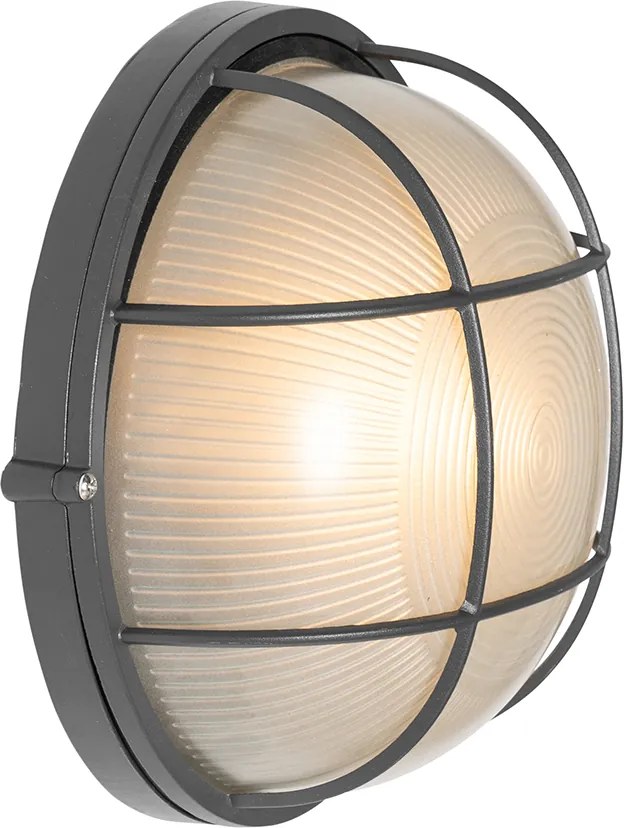 Industriële buitenwandlamp donkergrijs IP44 - Hanneke