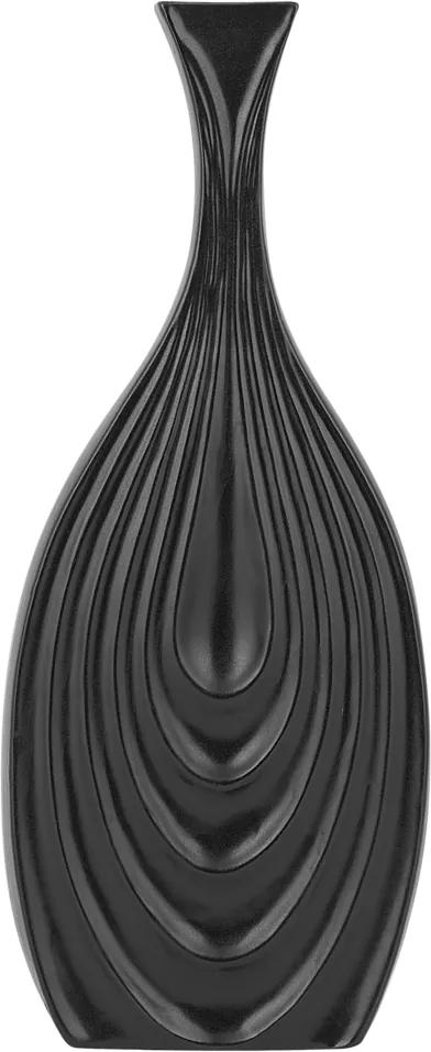 Decoratieve vaas zwart 39 cm THAPSUS