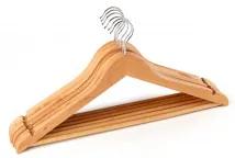 Set van 6 ornigele houten hangers Bruin – natuurlijk hout - Sklum