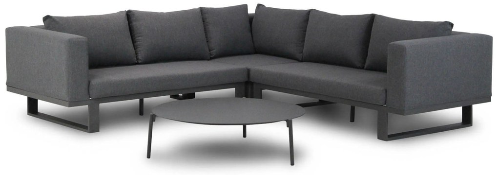 Hoek loungeset 5 personen Aluminium/Outdoor textiel Grijs  Lifestyle Garden Furniture Club/Pacific