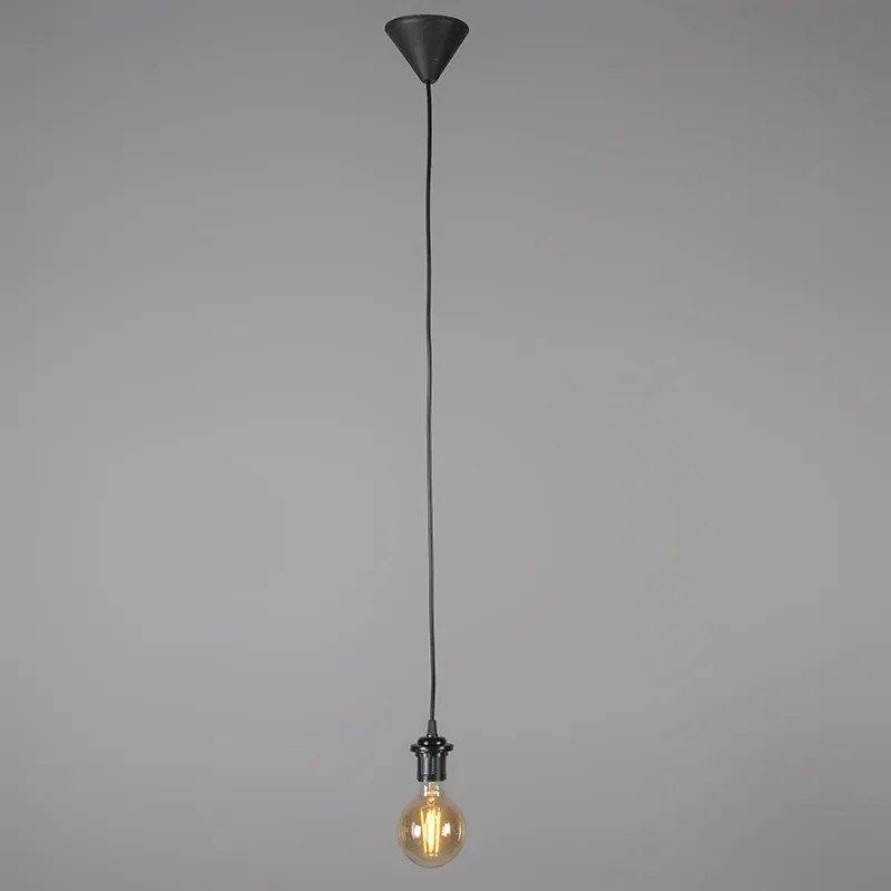 Retro hanglamp zwart 35 cm - Granny Frame