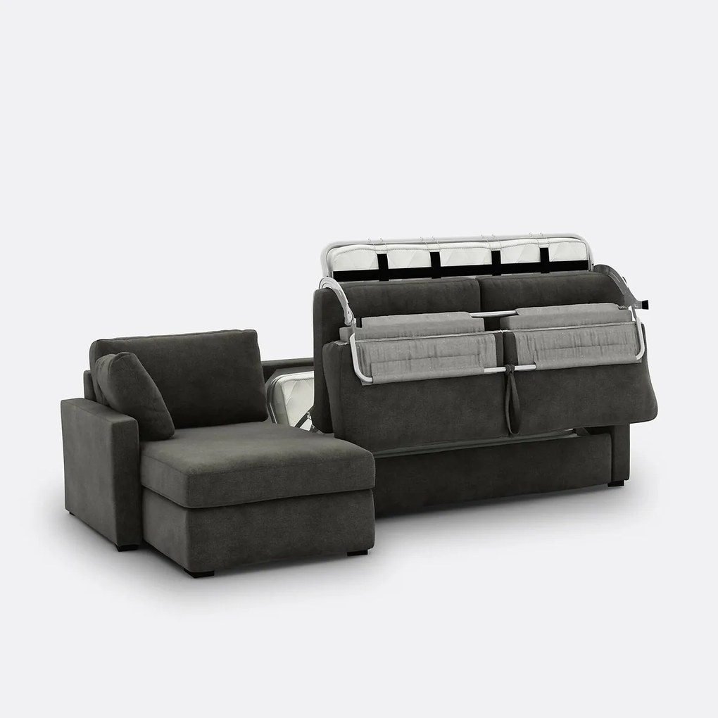 Hoekslaapbank van structuurstof Comfort BULTEX®, Timor