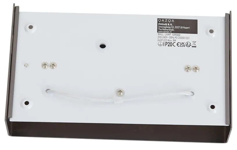 Moderne wandlamp gunmetal 2-lichts - Otan