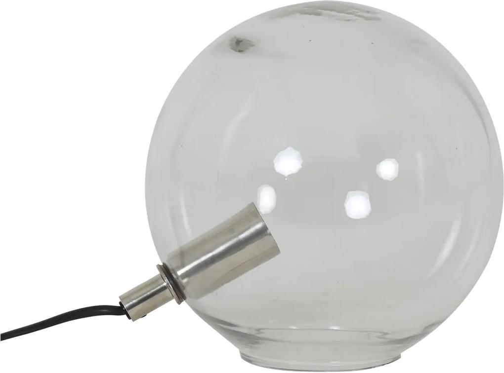 Tafellamp E14 Ø20x19 cm JONI glas nikkel