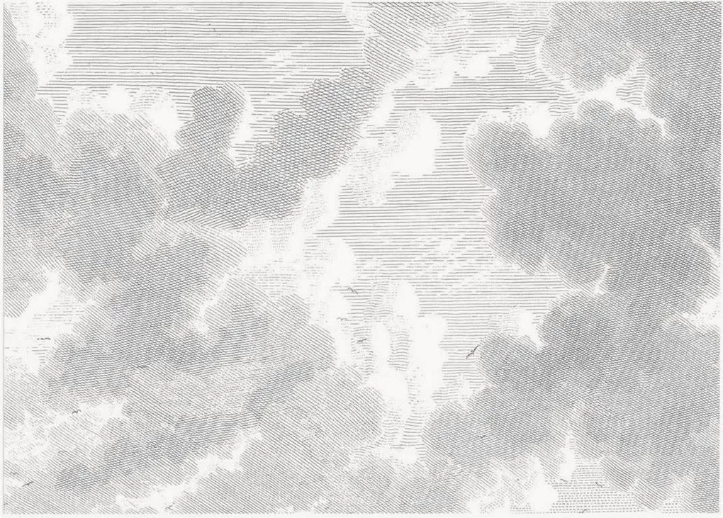 Vliesbehang Engraved Clouds