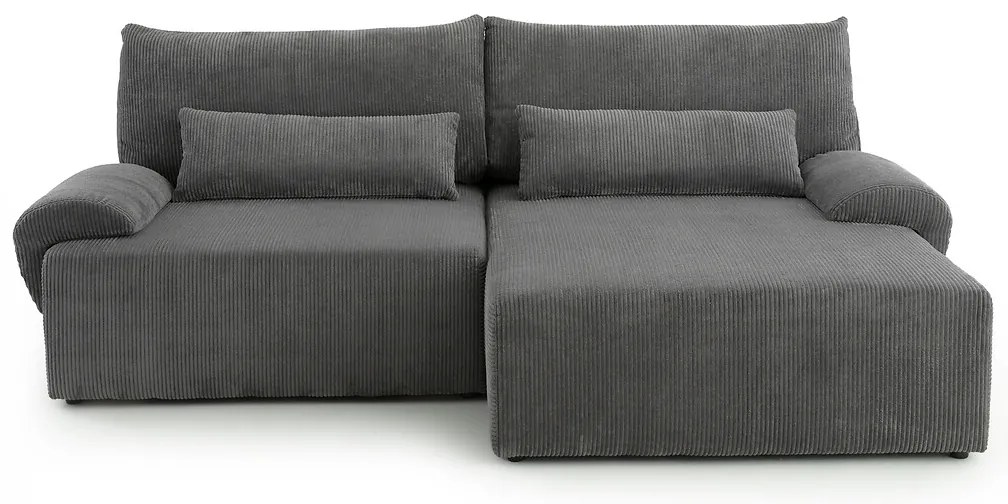 Hoekbank met koffer, ribfluweel, MAONA