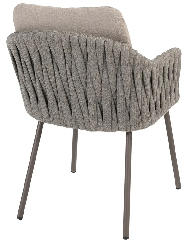 Taste by 4 Seasons Cannes tuinset terre met Manolo tafel 240 cm Tuinstoel   bruin weerbestendig