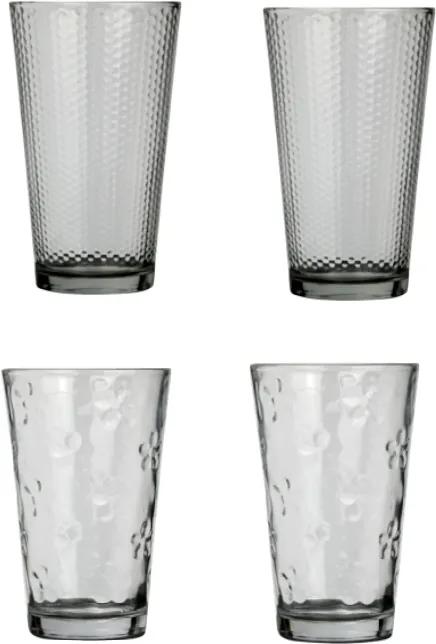 Table de L'ete Longdrinkglazen - Transparant - Glas - 4 stuks - 450 ml
