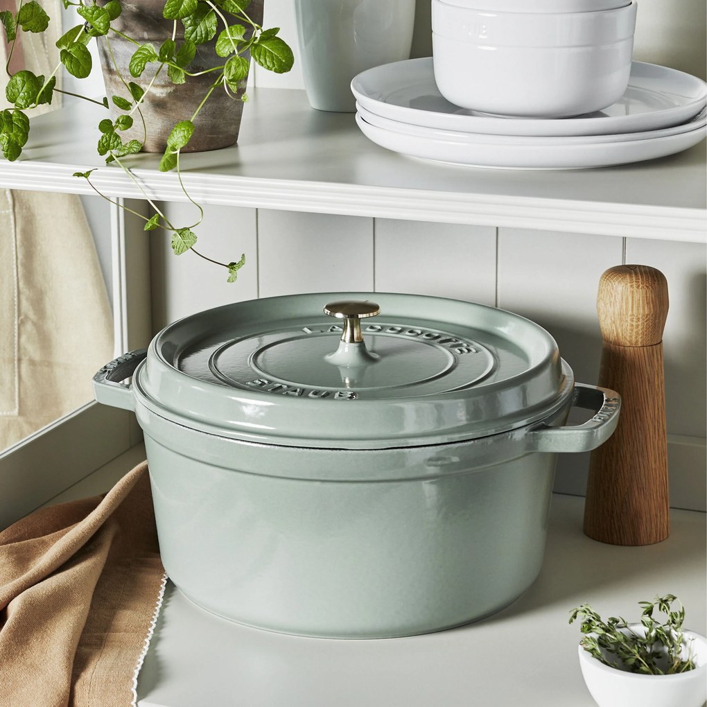 Staub La Cocotte Cocotte 28 cm / 6,75 l, Rond, eucalyptus - La Cocotte - Staub