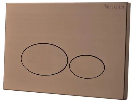 Wiesbaden X32 Metal drukplaat voor inbouwreservoir geborsteld brons koper 32.4676