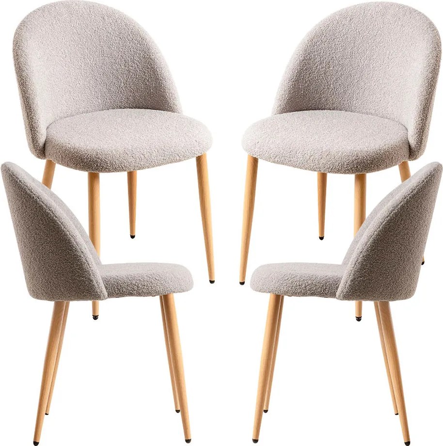 Set van 4 Vint Lammetje stoelen