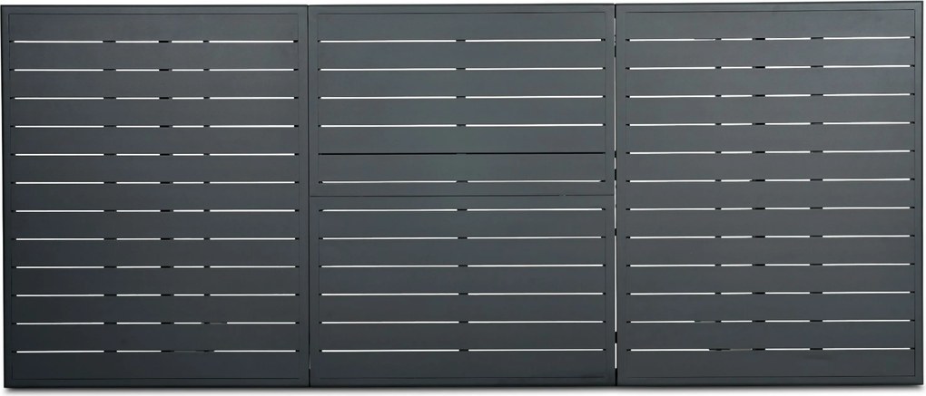 Tuinset 6 personen 160 cm Aluminium Grijs Presto Brentino/Arvento