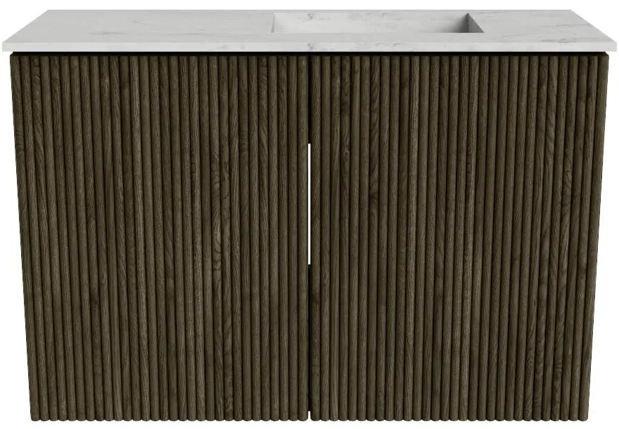 Mondiaz Joya DLux 60cm toiletmeubel shadow met wastafel faye rechts 1 kraangat opalo