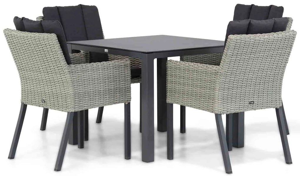Garden Collections Oxbow/Pallazo 90 cm dining tuinset 4-delig