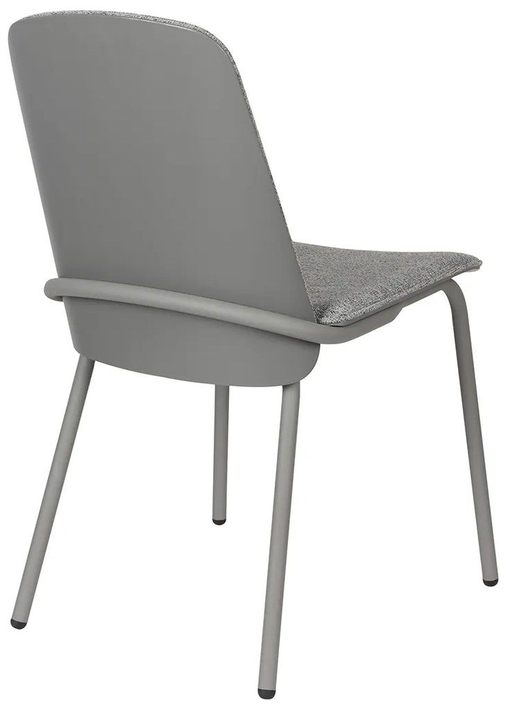Zuiver Clip Moderne Eetkamerstoel Buisframe Grijs