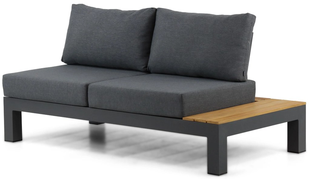 Loungeset 5 personen Aluminium/Teak Grijs Lifestyle Garden Furniture Vittoria