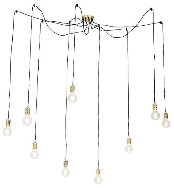 Moderne hanglamp goud 9-lichts - Cavalux Modern Minimalistisch Binnenverlichting Lamp