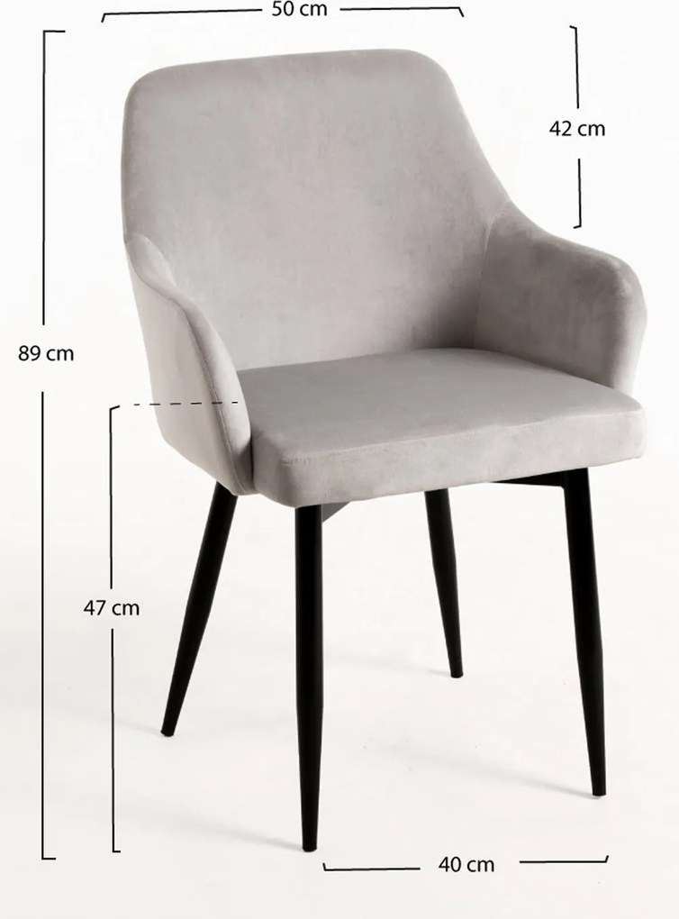 Pack 4 Sillas Puan Terciopelo