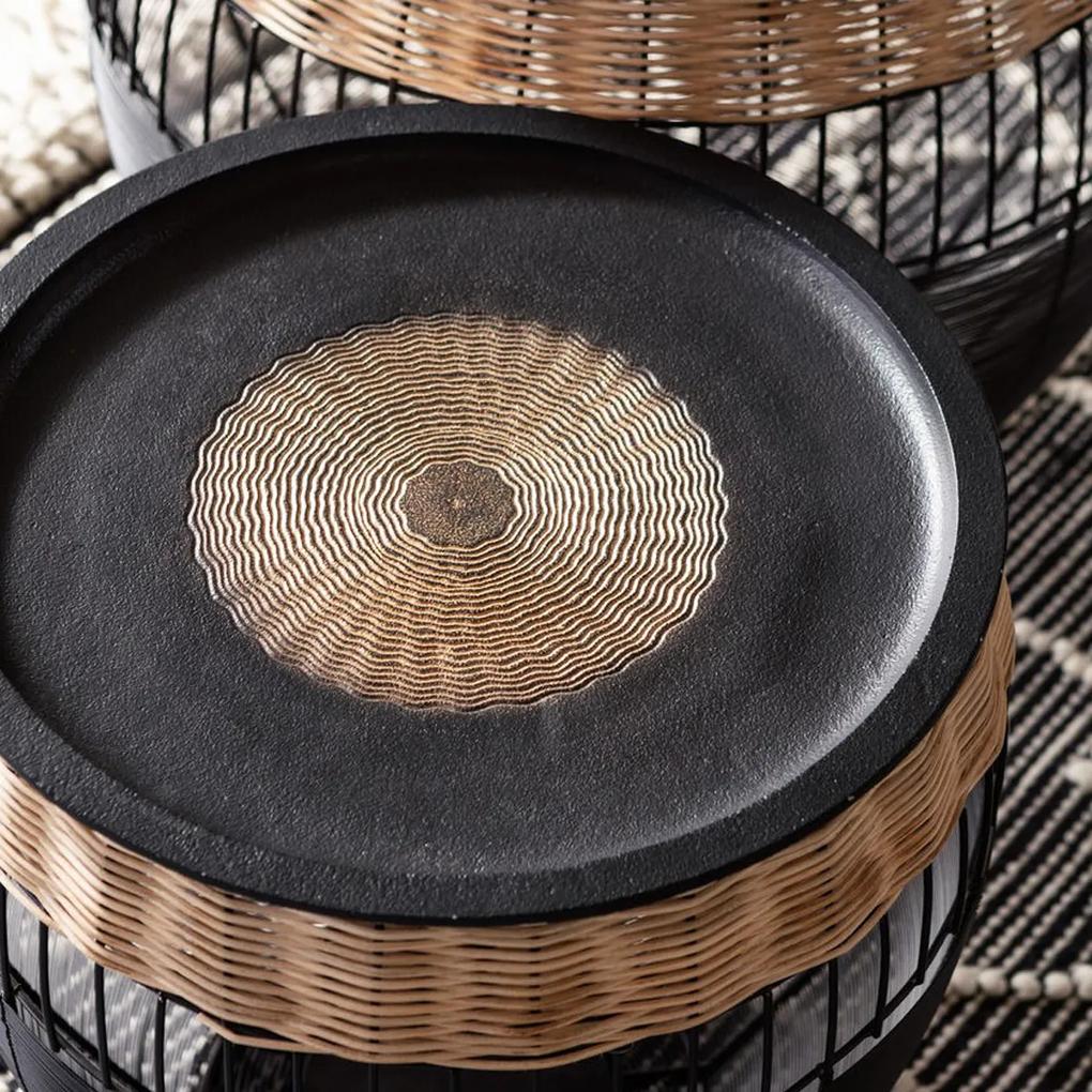 Kare Design African Drums Afrikaanse Salontafel Set - 46 X 46cm.