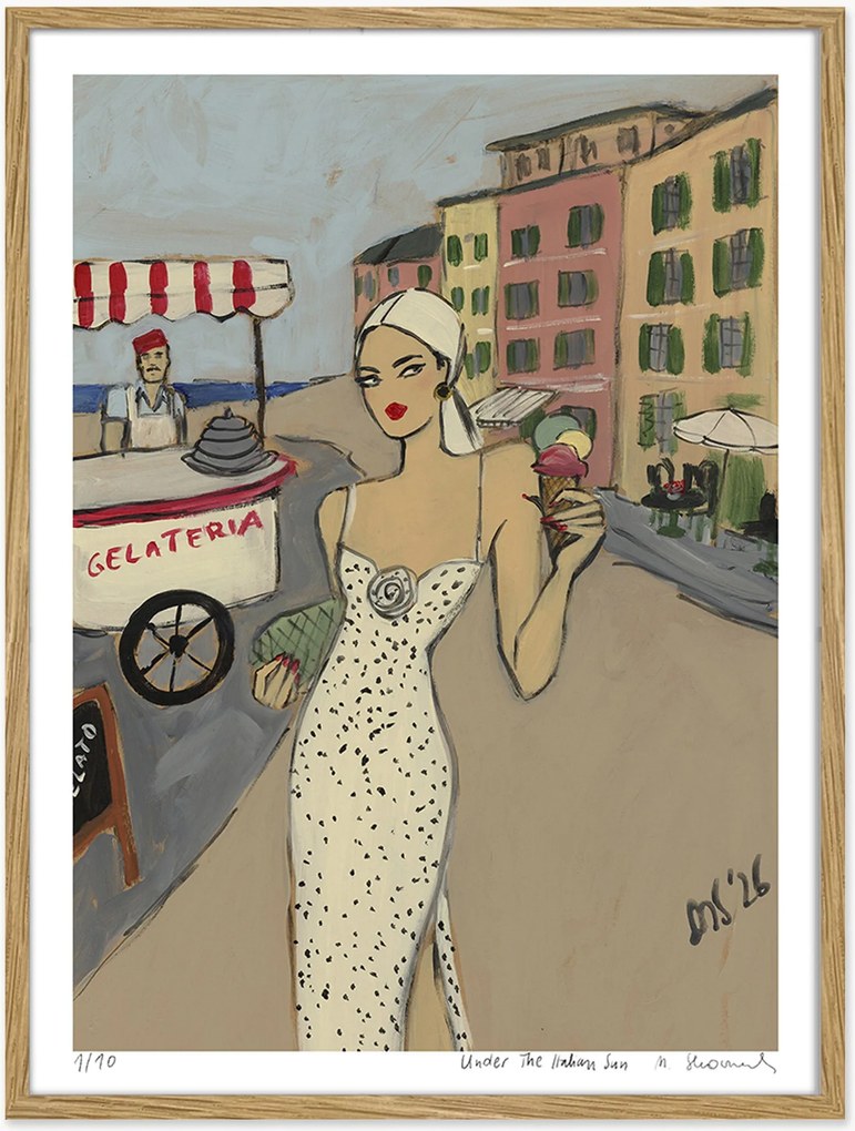 Ingelijste digitale print Under The Italian Sun
