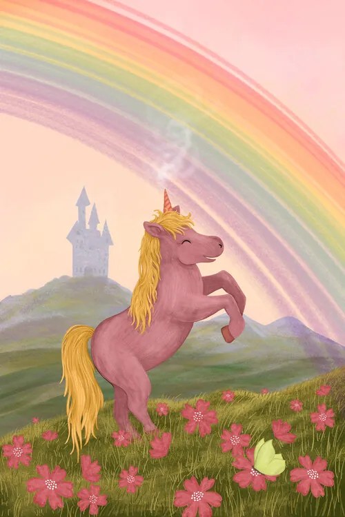 Ilustratie Rainbow Unicorn, EMELIEmaria