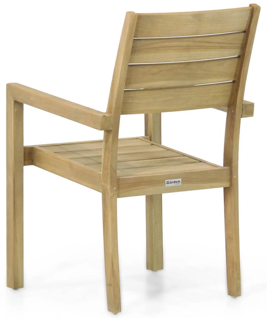 Tuinset 4 personen 200 cm Teak Naturel teak Garden Collections Liverpool/Brighton