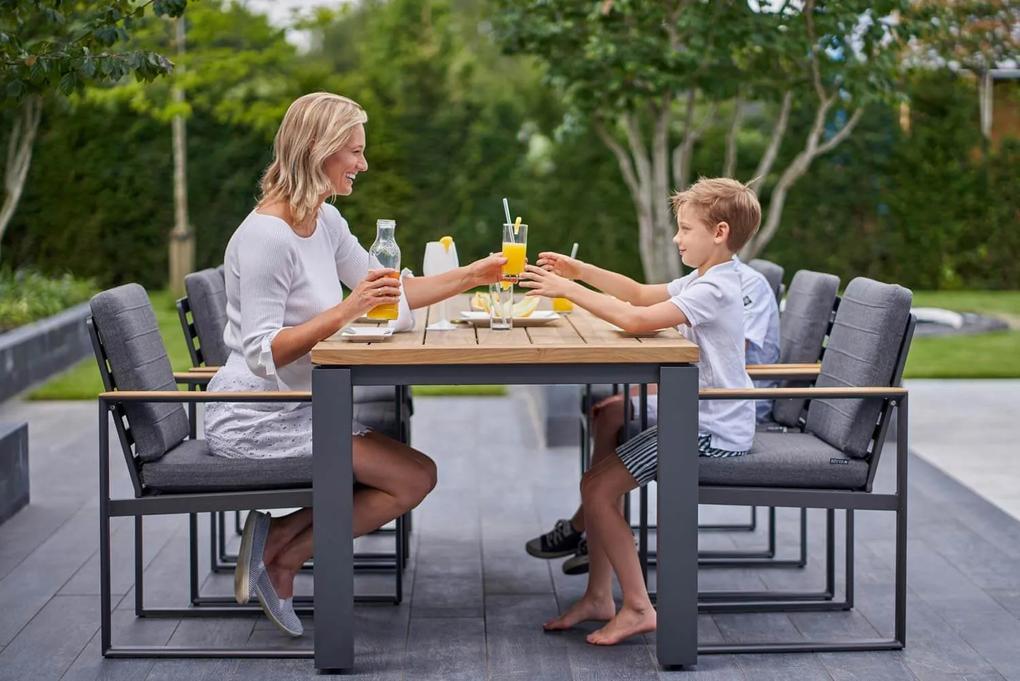 Picknick Set 4 personen 120 cm Aluminium/Teak Grijs Lifestyle Garden Furniture Soray