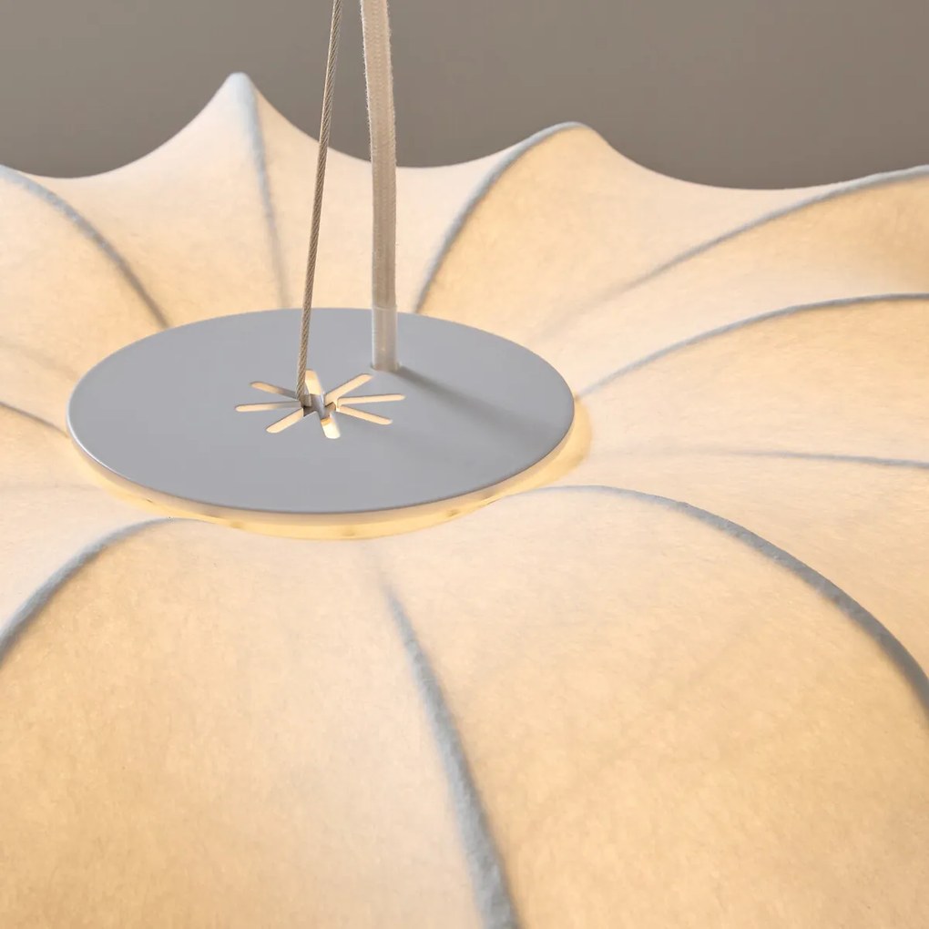 Hanglamp van metaal en hars, Oï