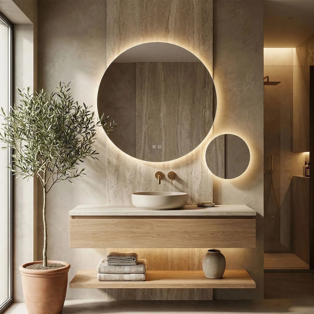 LED Spiegel R-8040 80cm + 40cm