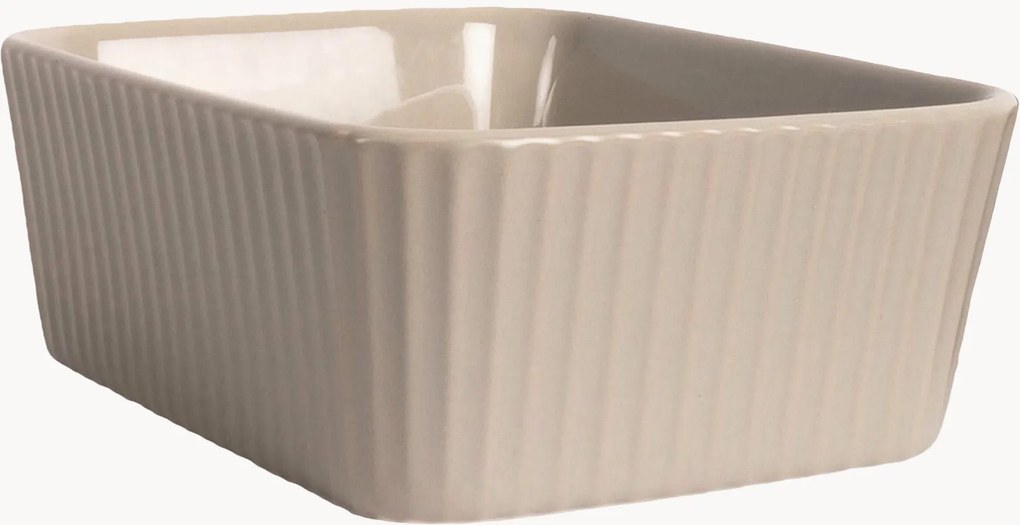 Ovenschalen Flora met geribbeld oppervlak, 2 stuks