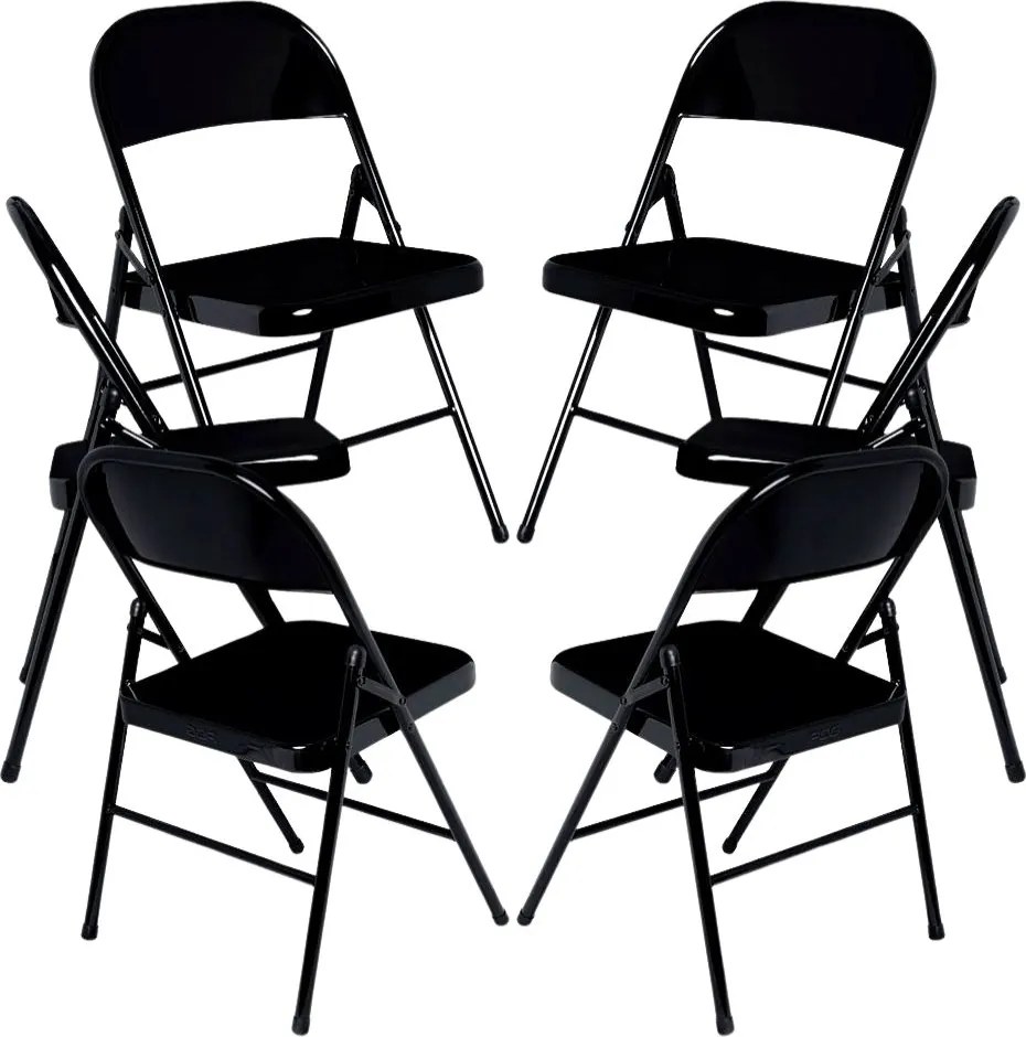 Set van 6 klapstoelen voor evenementen Niza