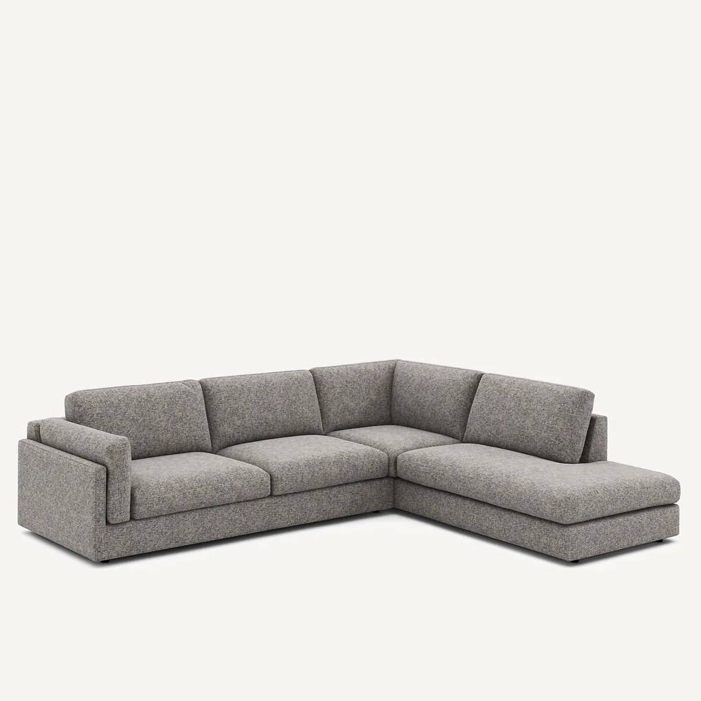Hoekzetel met longchair van katoenmix César