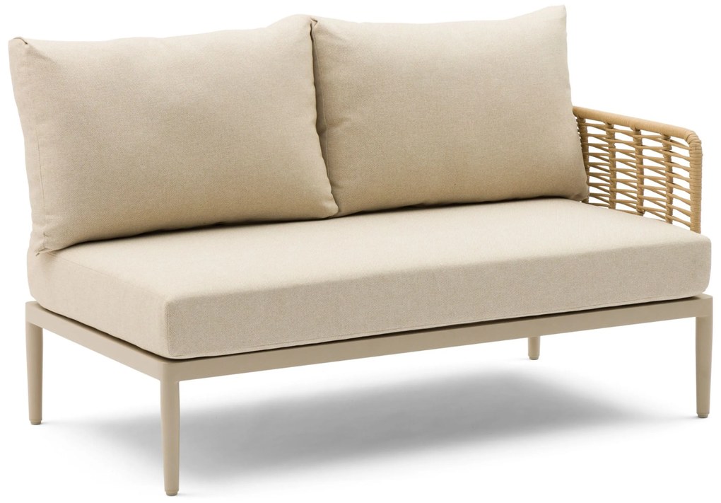 Hoek loungeset 5 personen Wicker Taupe  Coco Ibiza