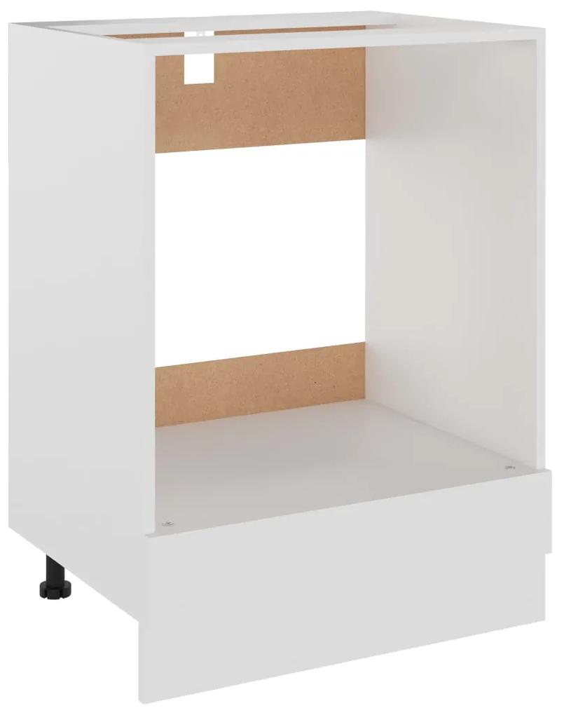 vidaXL Ovenkast 60x46x81,5 cm bewerkt hout wit