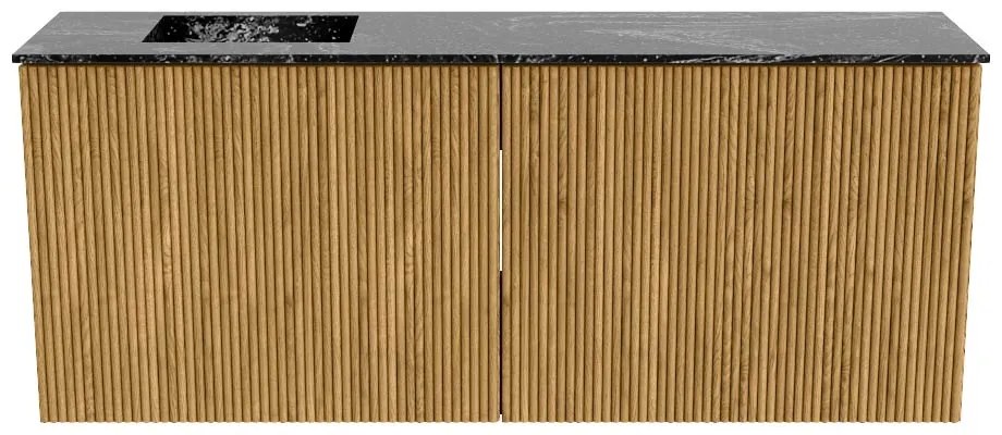 Mondiaz Joya DLux 100cm toiletmeubel oak met wastafel faye links 1 kraangat lava