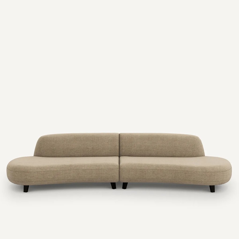 6-zits bank, in gerecycled chenille, Rosebury