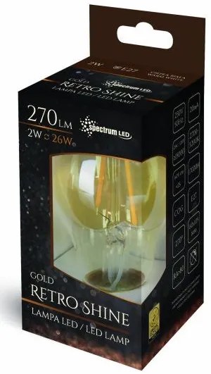 Warme LED lamp E-27 230V 2W Edison 14077